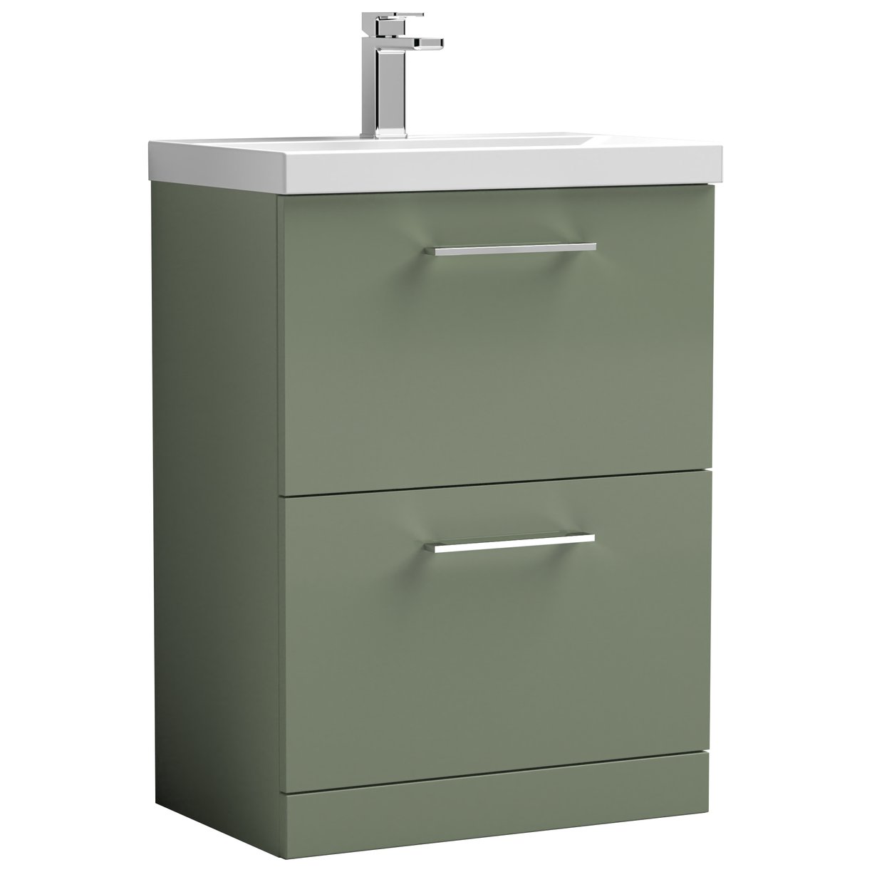 600 FS 2-Drawer Vanity & Basin 1