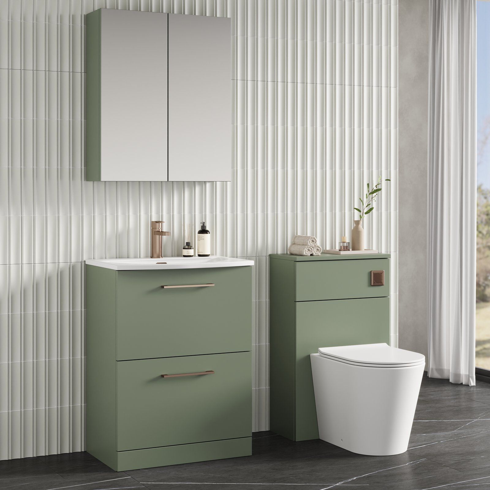 600 FS 2-Drawer Vanity & Basin 4