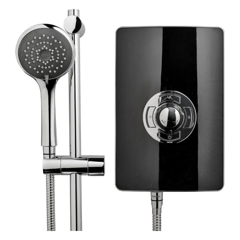 MOQ Aspirante Electric Shower - Black Gloss 8.5kw