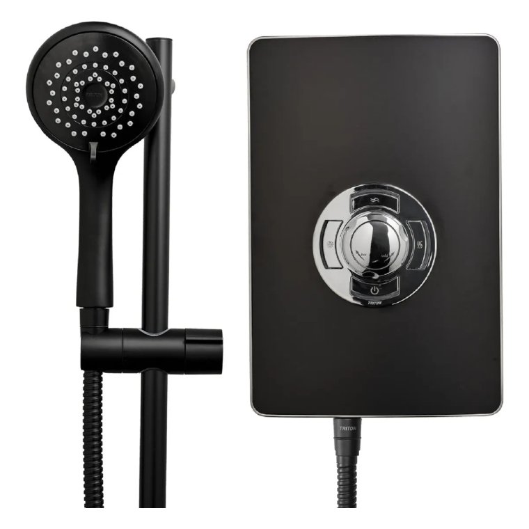 MOQ Aspirante Electric Shower - Matte Black 8.5kw