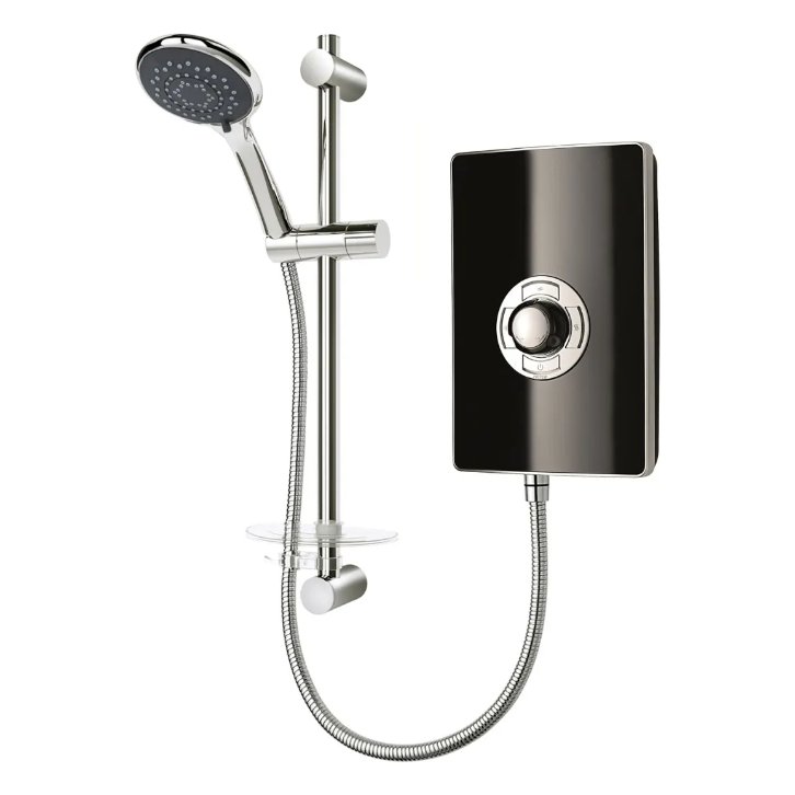 MOQ Aspirante Electric Shower - Black Gloss 9.5kw
