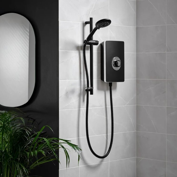 MOQ Aspirante Electric Shower - Matte Black 9.5kw