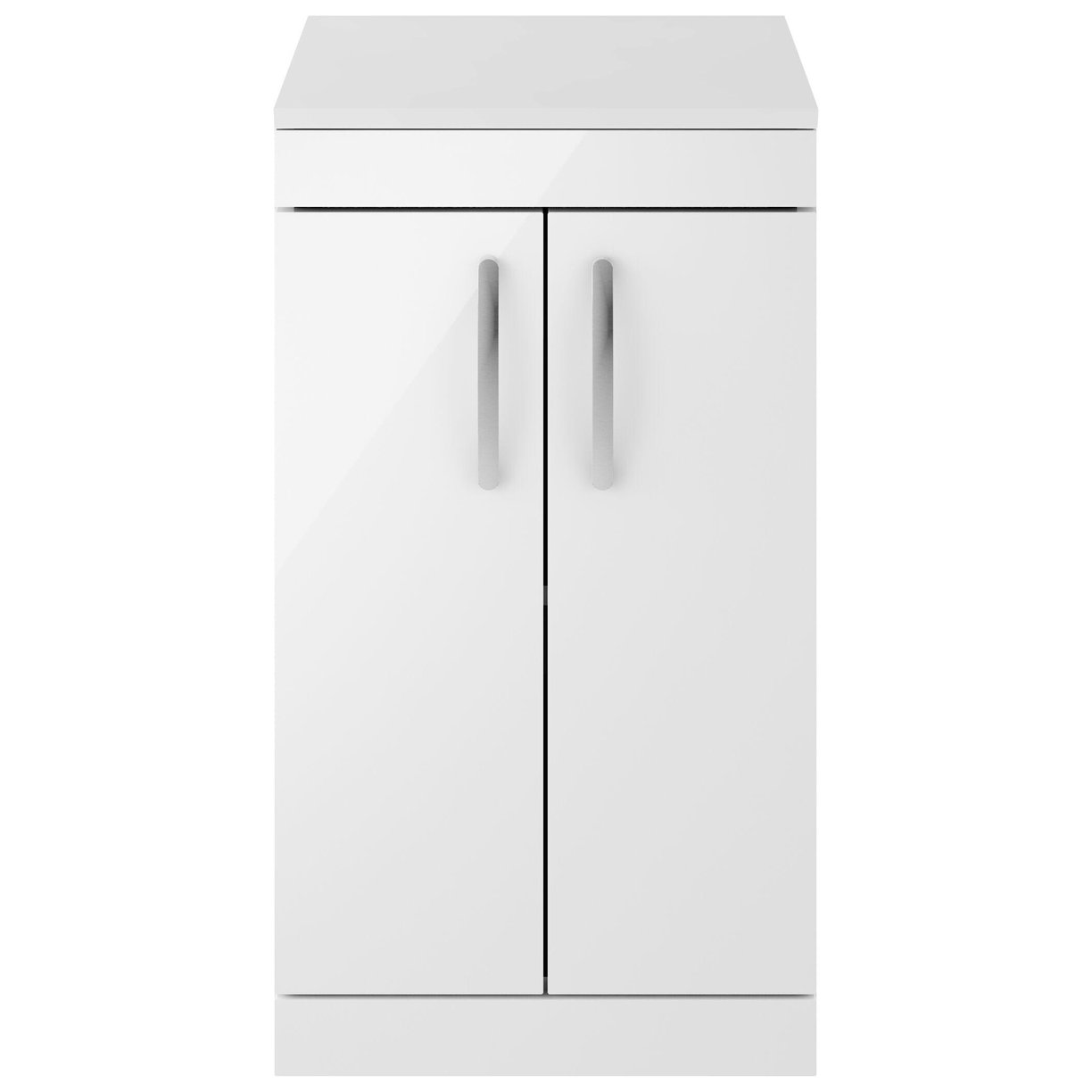 500mm FS 2-Door Vanity & Worktop - Gloss White