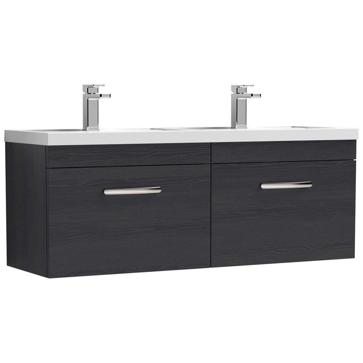 1200 WH 2-Drawer Vanity & Double Basin