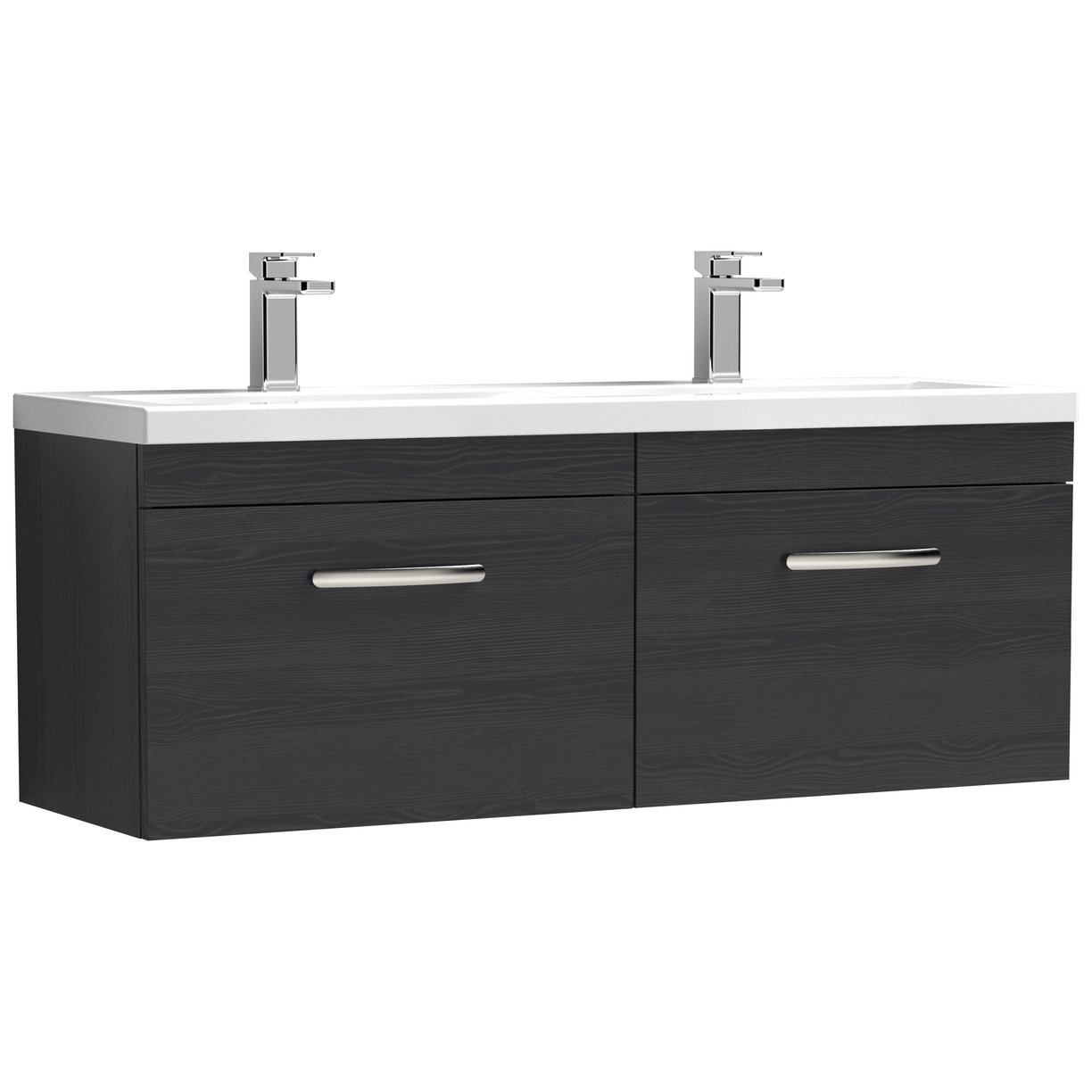 1200 WH 2-Drawer Vanity & Double Basin