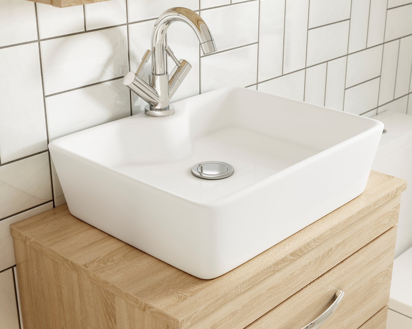 600 WH 2-Drawer Vanity & Worktop