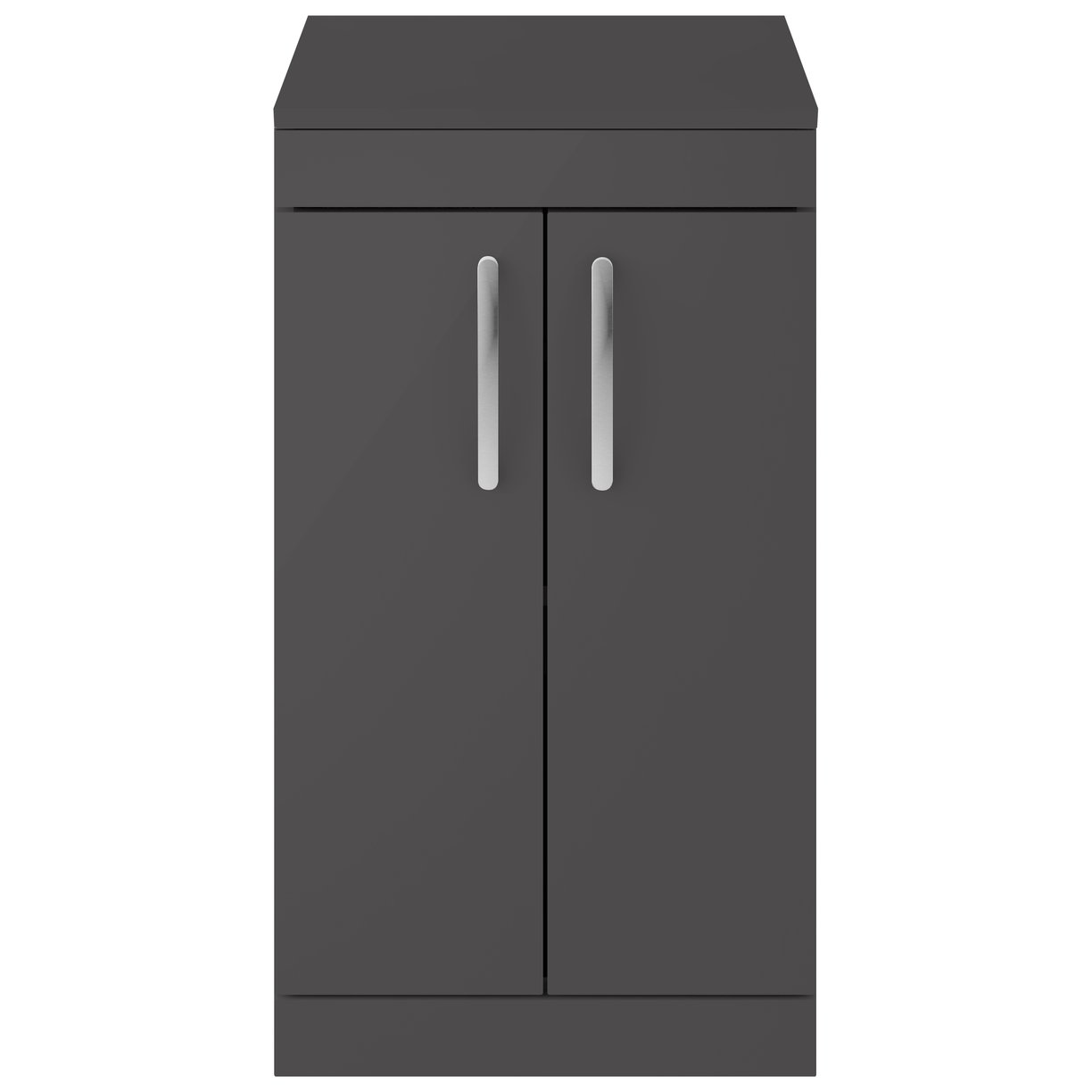 500mm FS 2-Door Vanity & Worktop - Gloss Grey