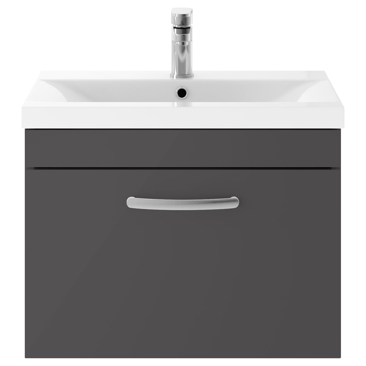 600 WH Single Drawer Vanity & Basin 1 Furniture
