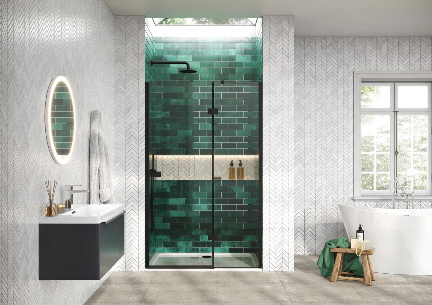 Athena Hinged Door & Side Panel 800mm