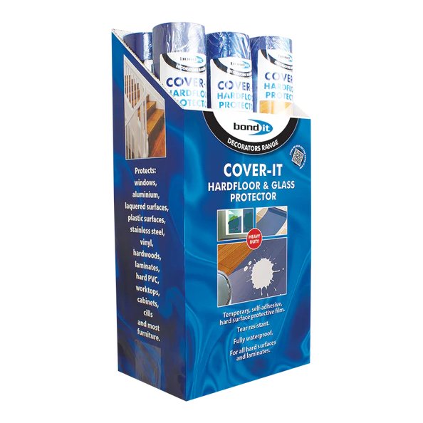 Cover-It Hardfloor Protector Roll Blue 600mm x 25m x 0.035mm