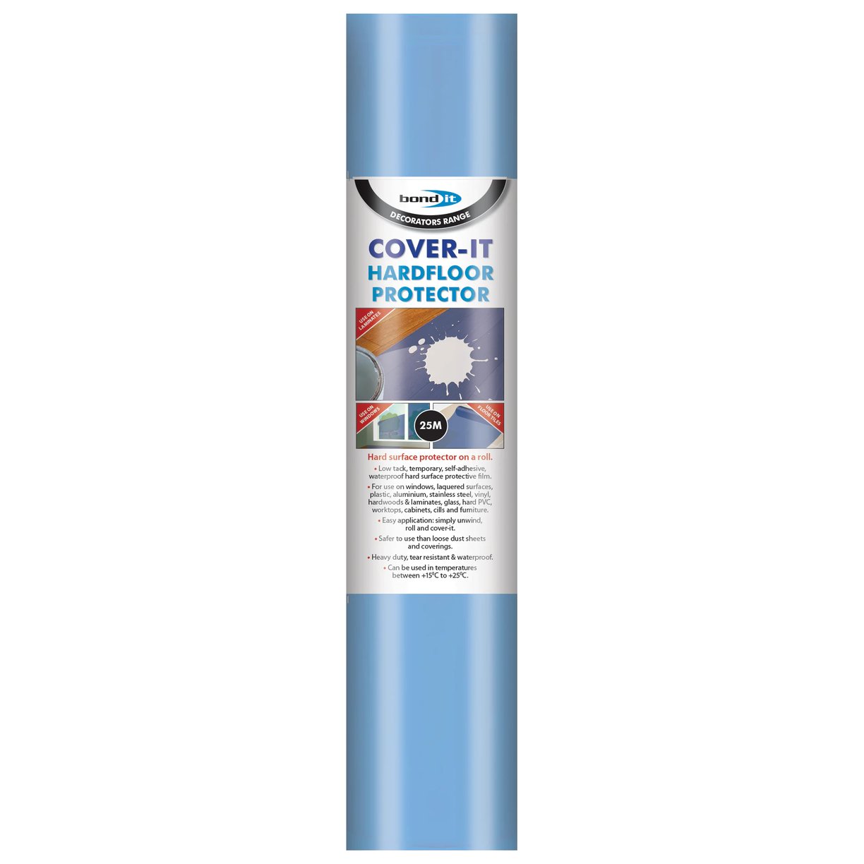 Cover-It Hardfloor Protector Roll Blue 600mm x 50m x 0.035mm