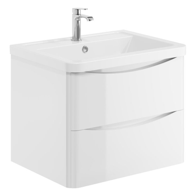 Bella 600 Wall Hung Vanity Unit & Basin