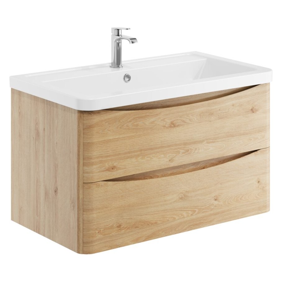Bella 800 Wall Hung Vanity Unit & Basin