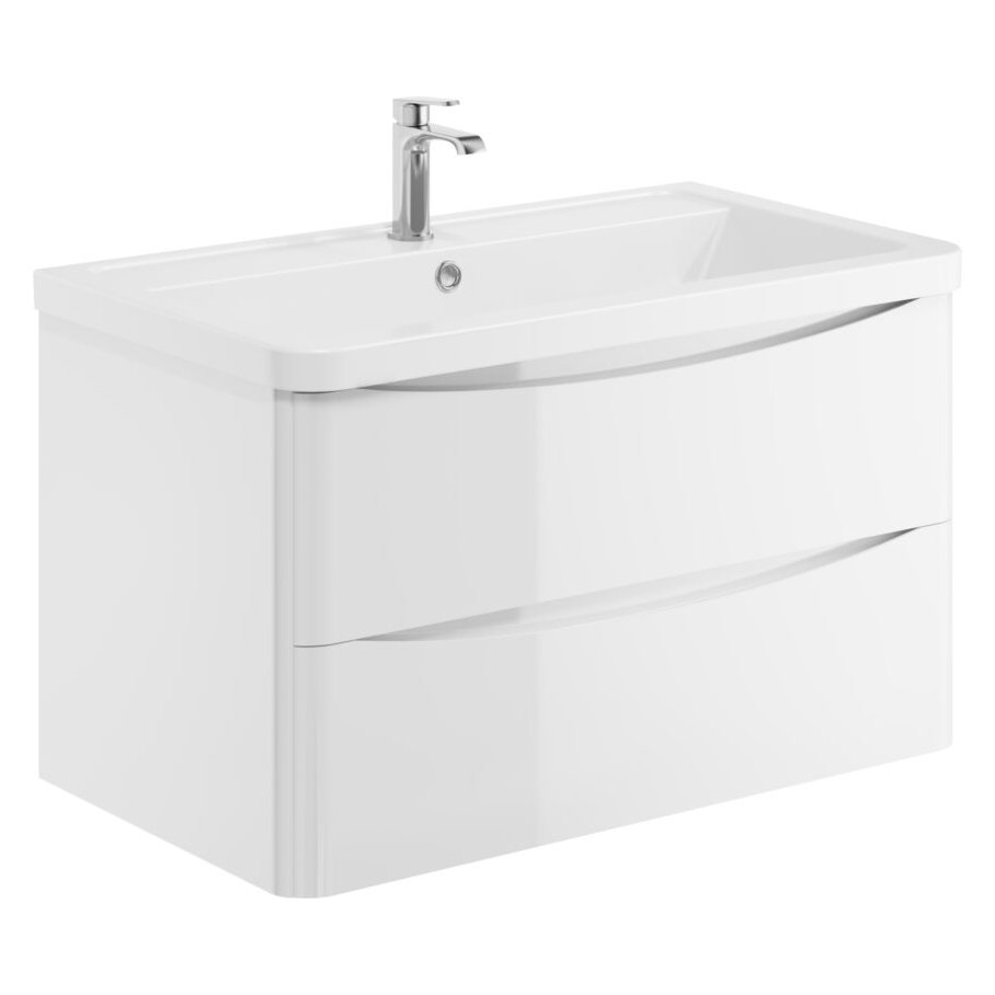 Bella 800 Wall Hung Vanity Unit & Basin