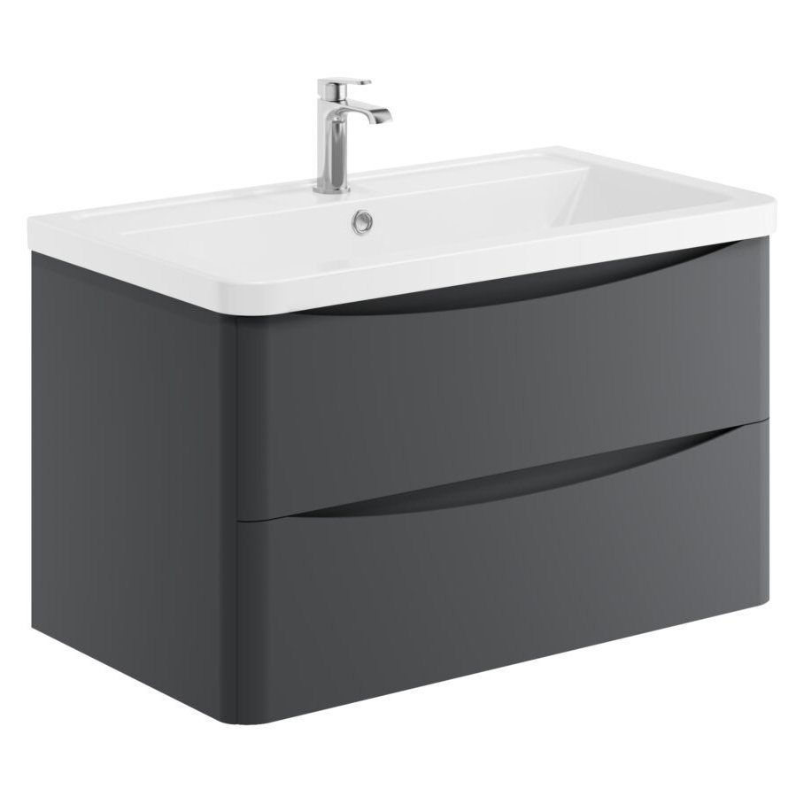 Bella 800 Wall Hung Vanity Unit & Basin