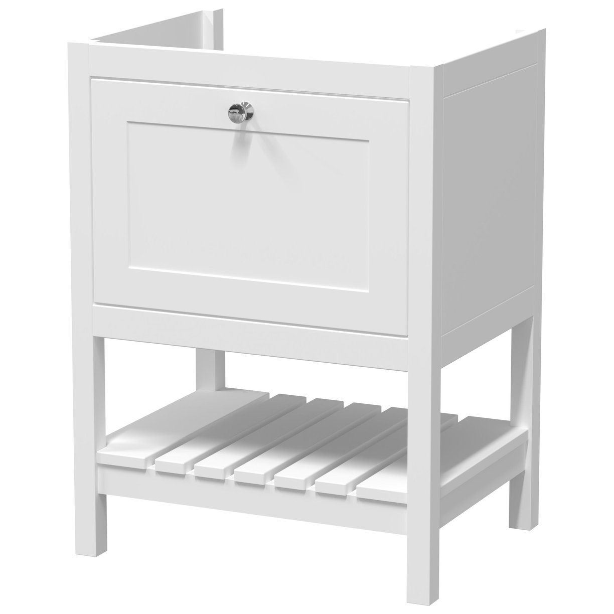 600 F/S Single Drawer Unit - Pure White