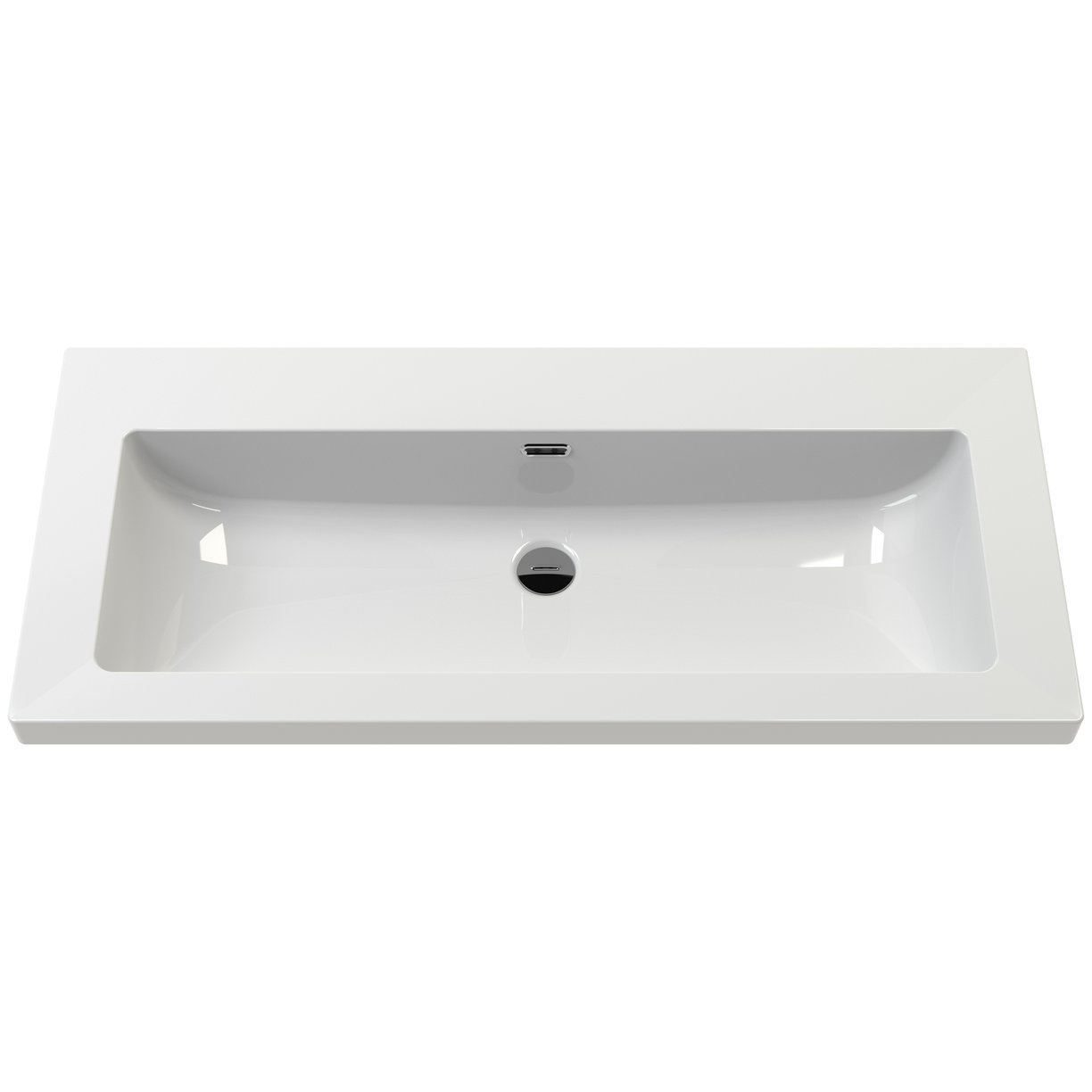 800 F/S Drawer Contemporary Basin 0TH - Pure White