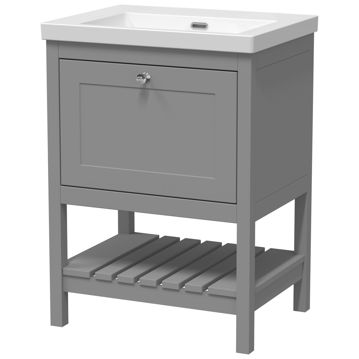 600 F/S Drawer Contemporary Basin 0TH - Cool Grey