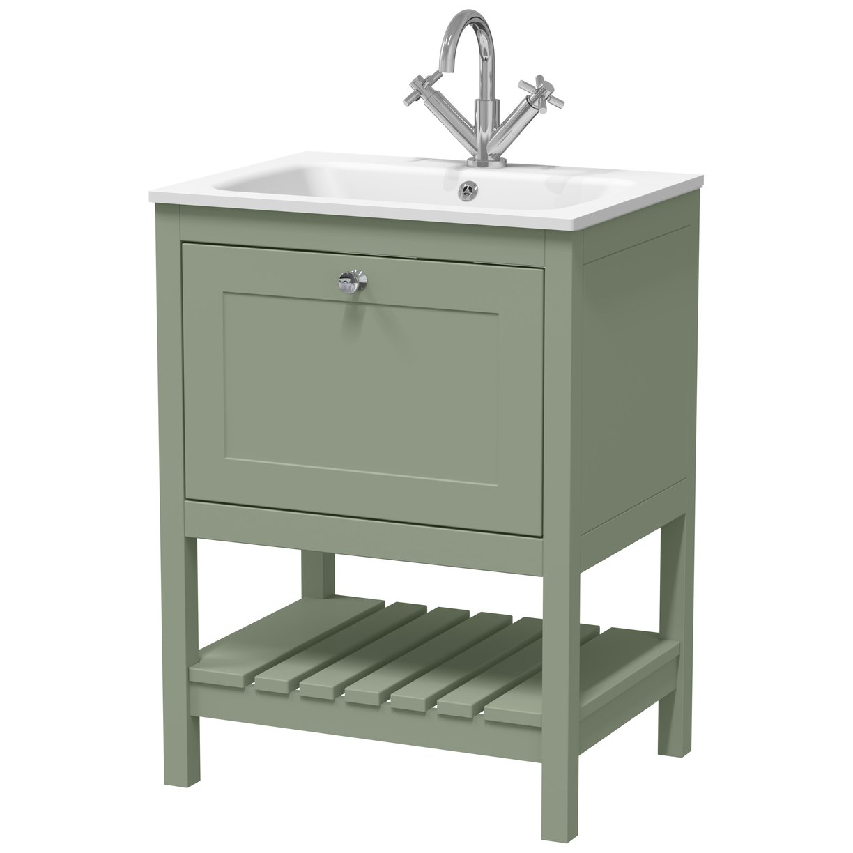 600 F/S Drawer & Stone Basin 1TH - Matt Green