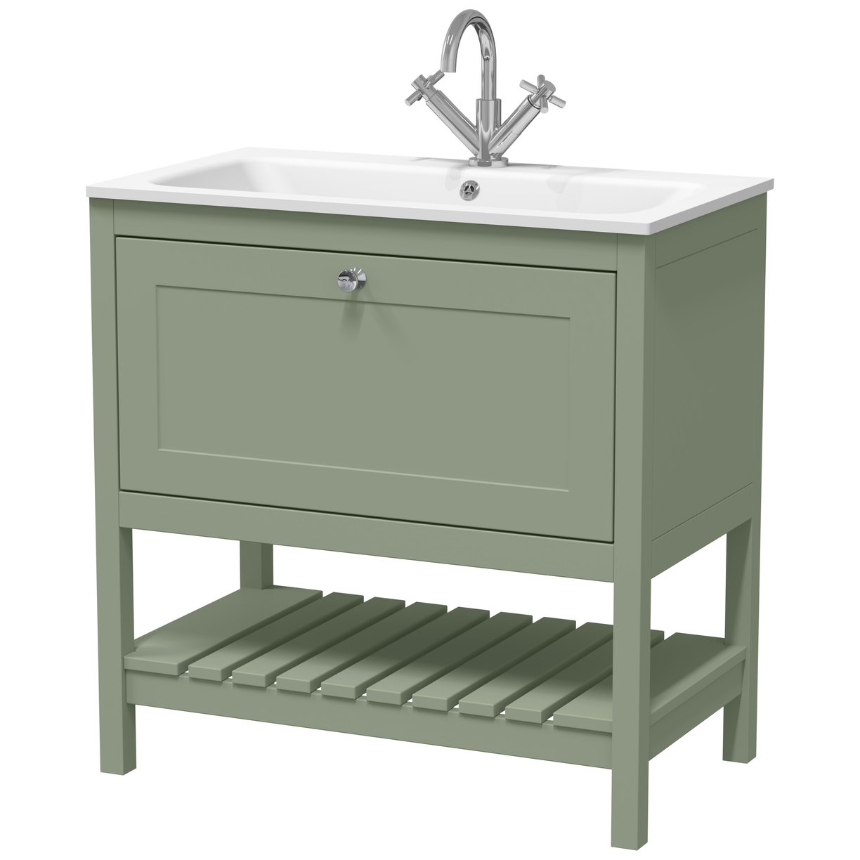 800 F/S Drawer & Stone Basin 1TH - Matt Green