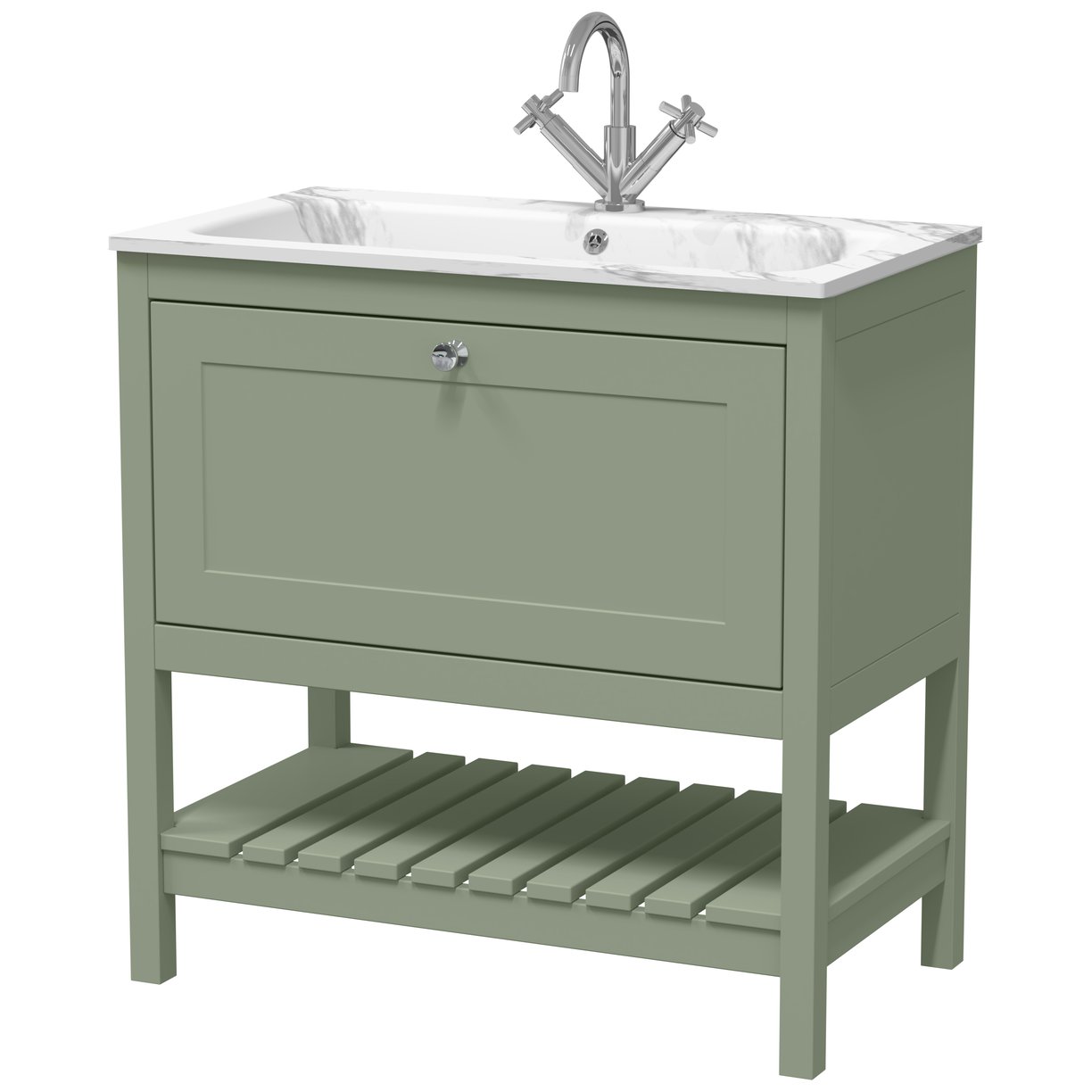 800 F/S Drawer & Stone Basin 1TH - Matt Green