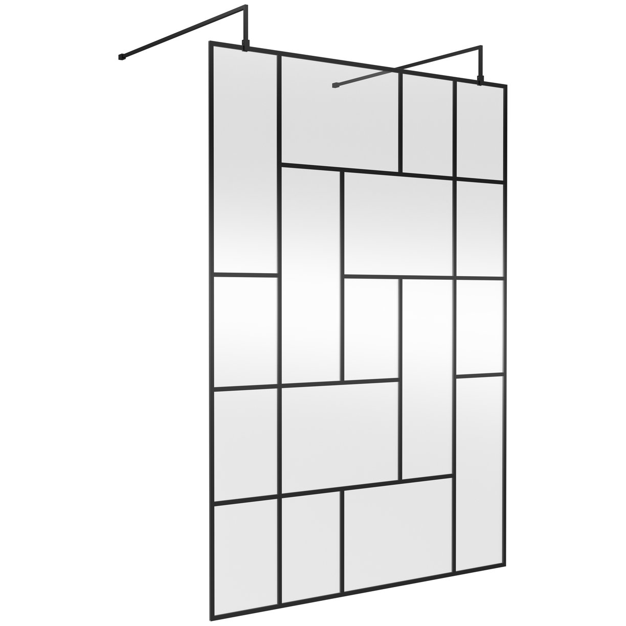 Abstract 1400 Screen With Arms And Feet - Matt Black