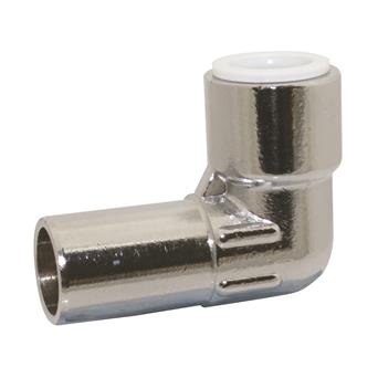 GENBRA 10mm Pushfit Elbow Metal CHROME