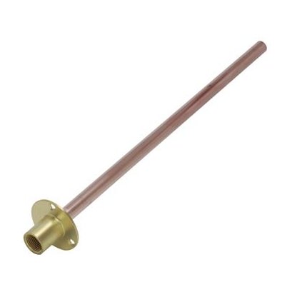 Brass backplate with 600mm tube