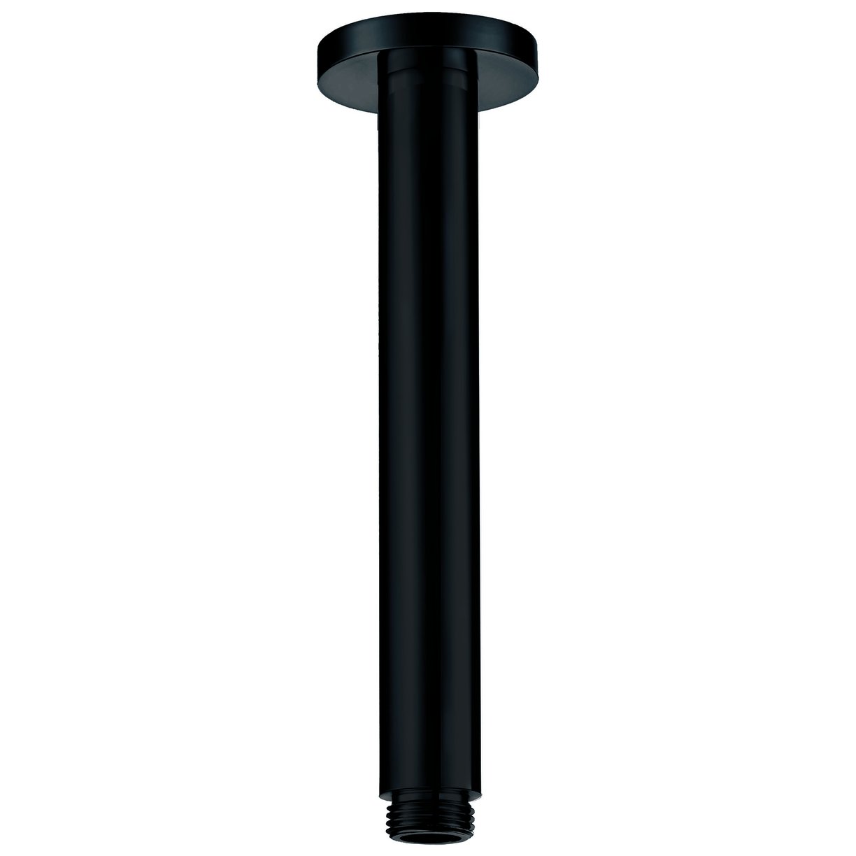 Round Matte Black Shower Ceiling Arm