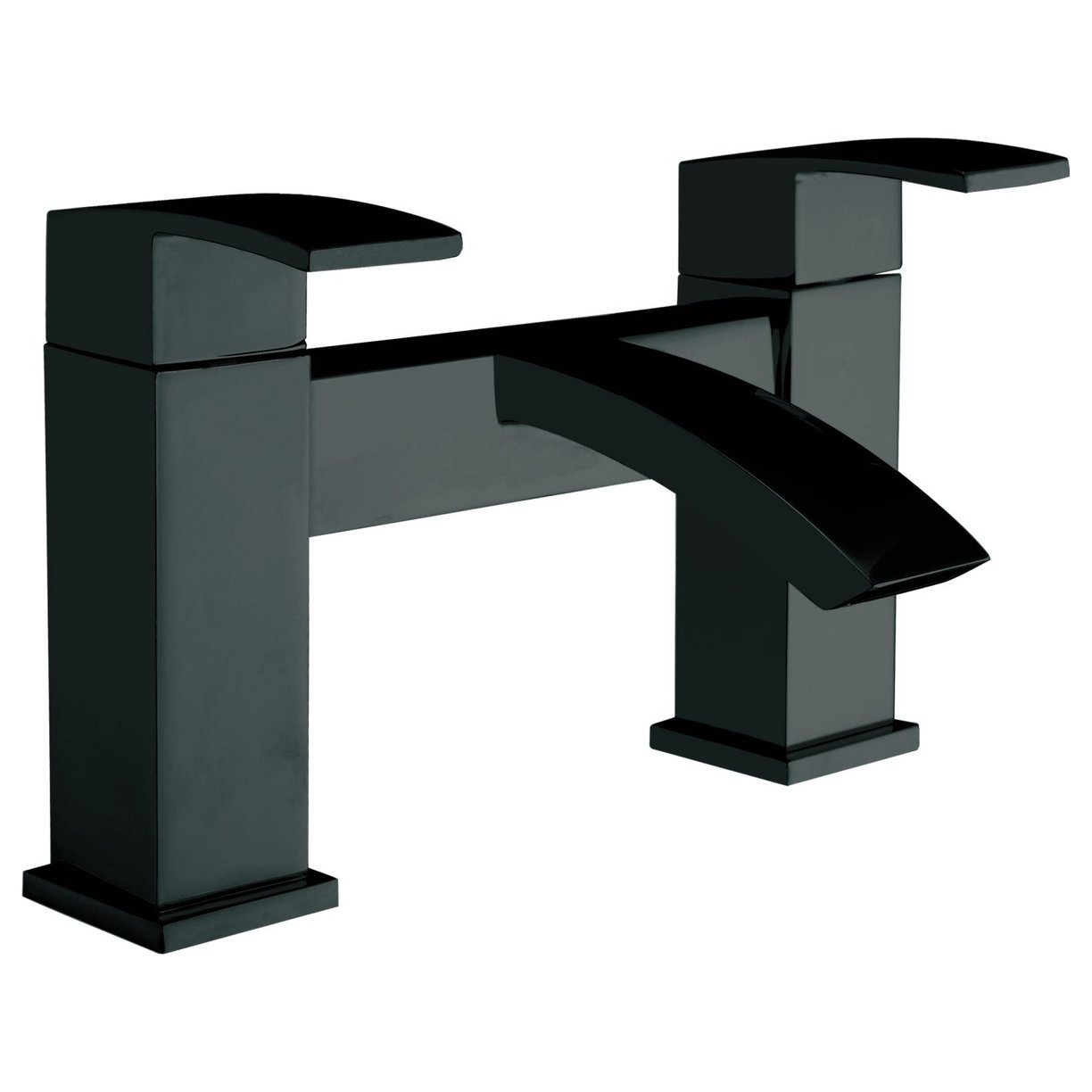 MOQ Descent Black Deck Mounted Bath Filler