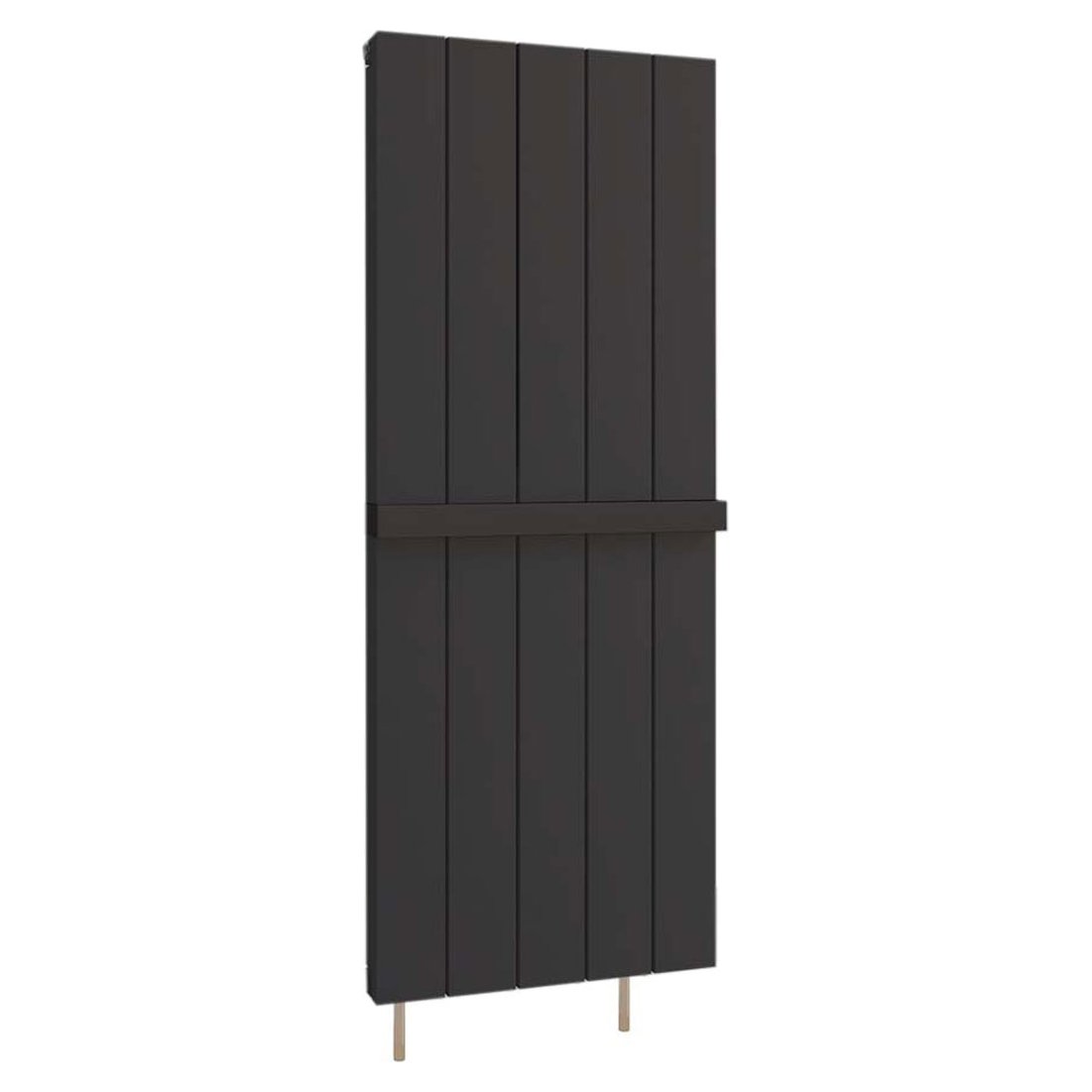 Arton 1200 x 470 Black + Towel Hanger 470mm Textured Black