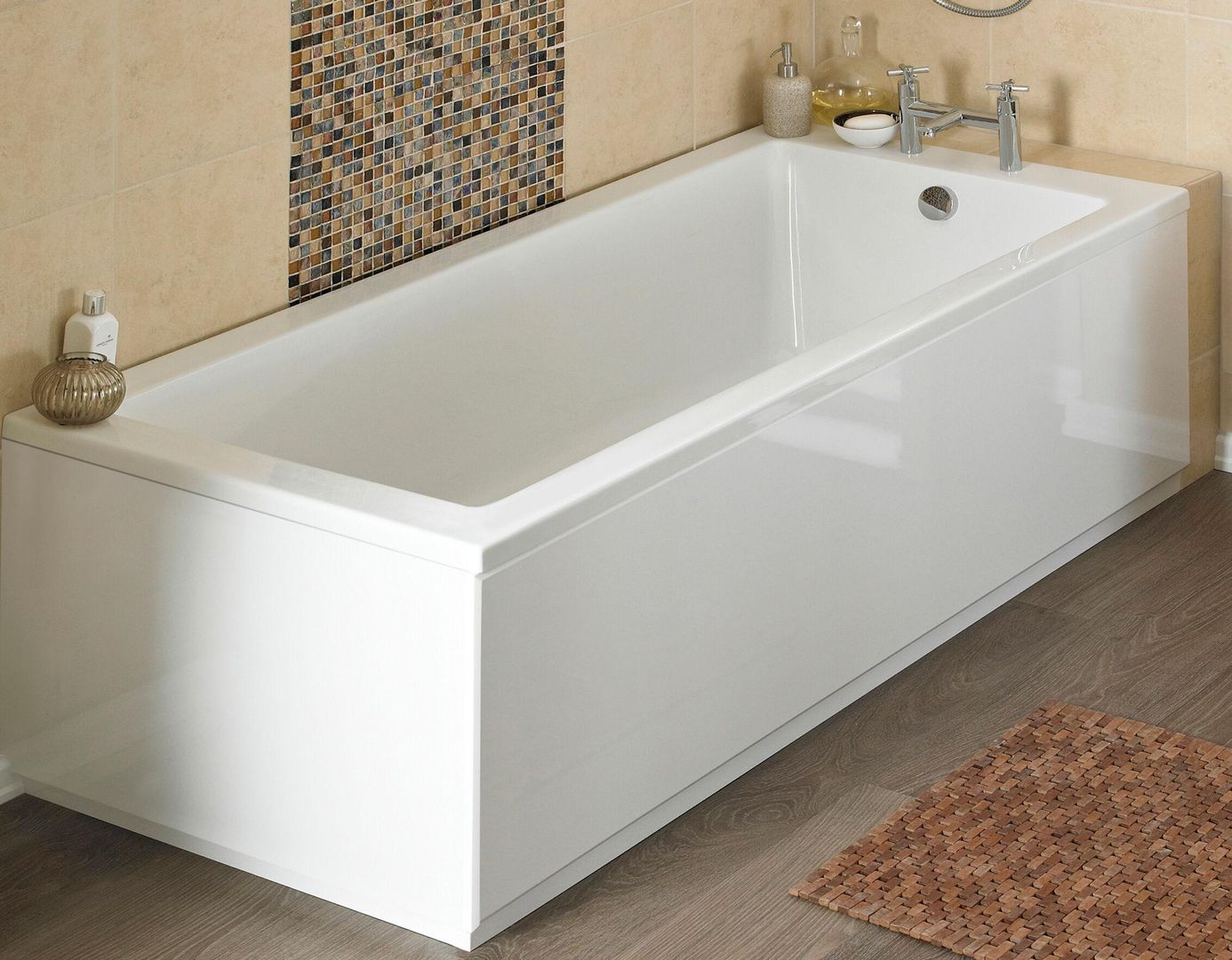 1700mm Bath Front Panel - White