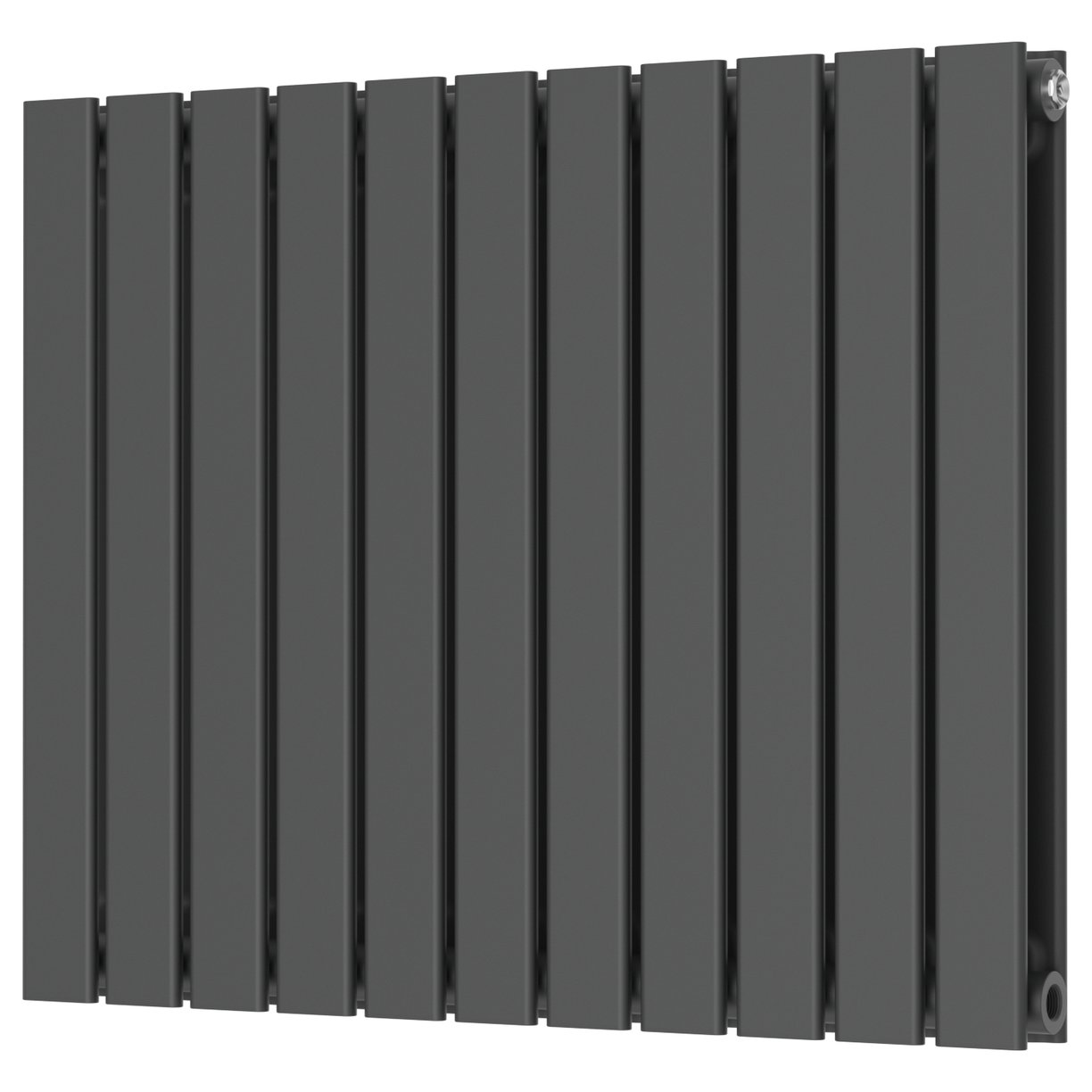 Bravo Designer Radiator Double 600mm x 750mm Anthracite
