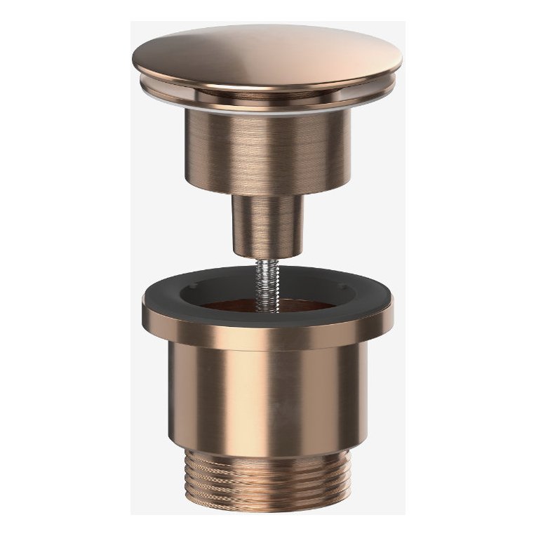 Universal Basin Waste Brushed Copper