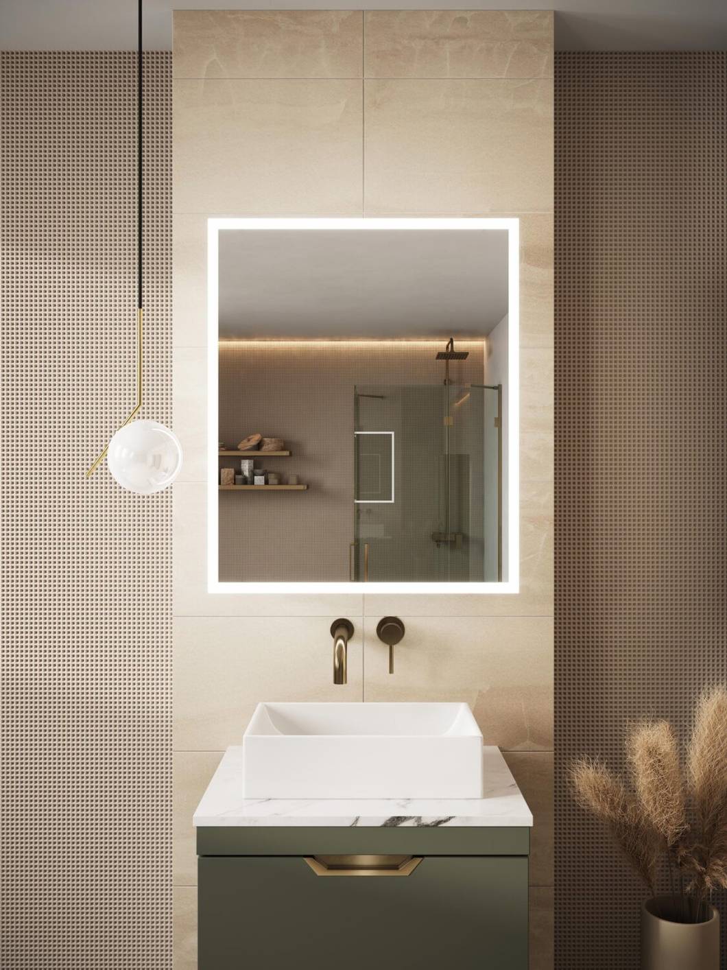 Bluetooth Cabinet 500x700 Single Door