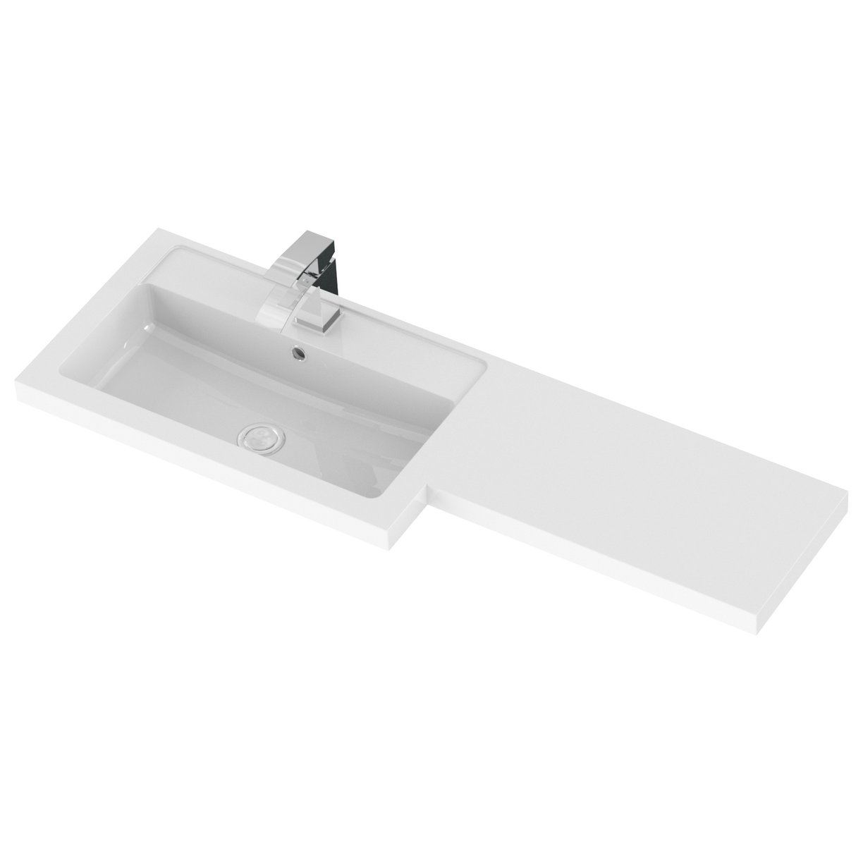 1100Mm Combination - Fd - Lh - Gloss White