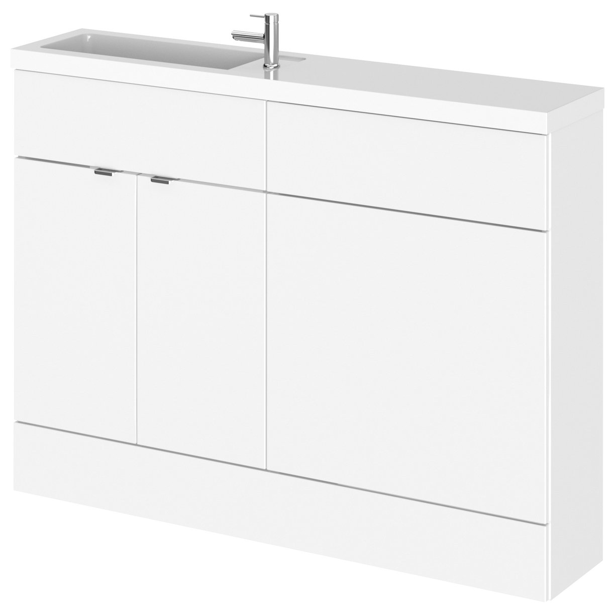 1200Mm Combination - Compact Option 1 - Gloss White