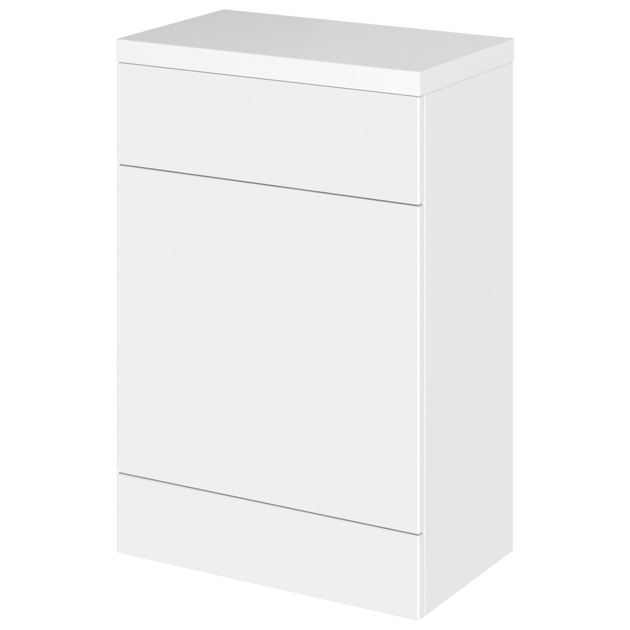 600Mm Fd Wc Unit & Polymarble Top - Gloss White