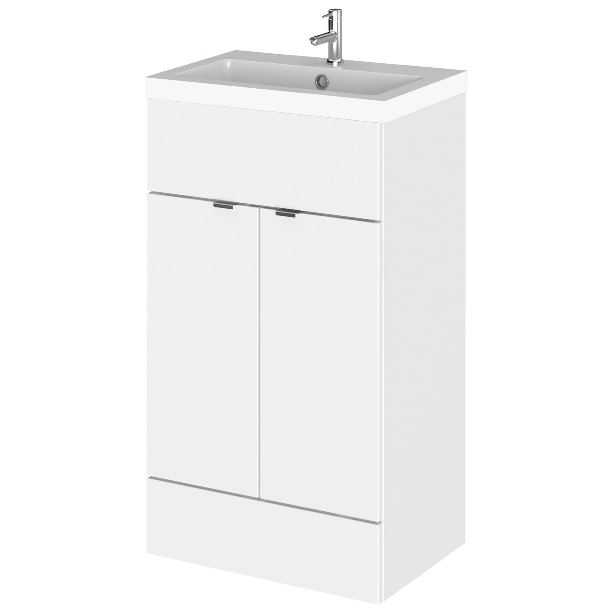 500Mm Fd Vanity Unit & Basin - Gloss White