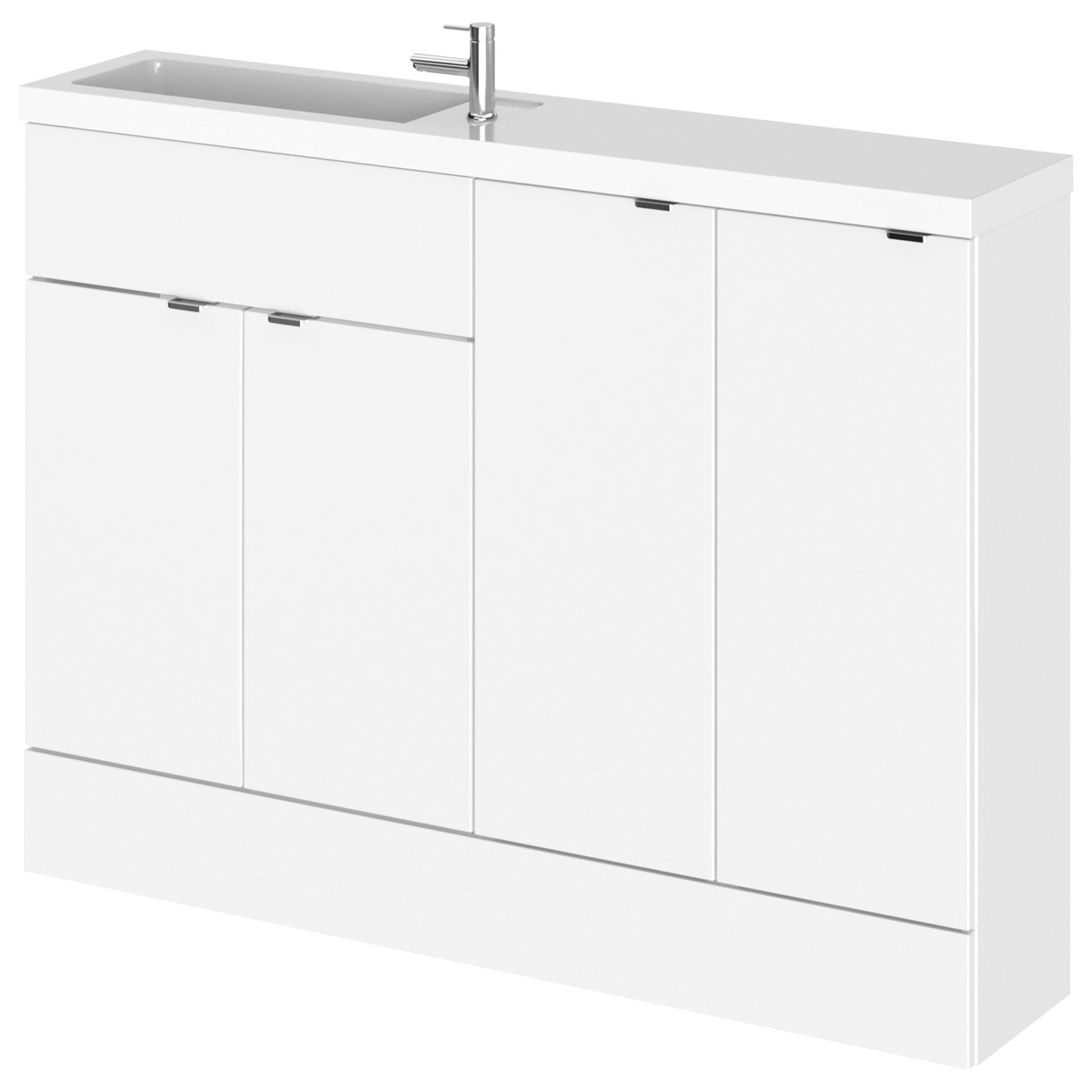 1200Mm Combination - Compact Option 2 - Gloss White