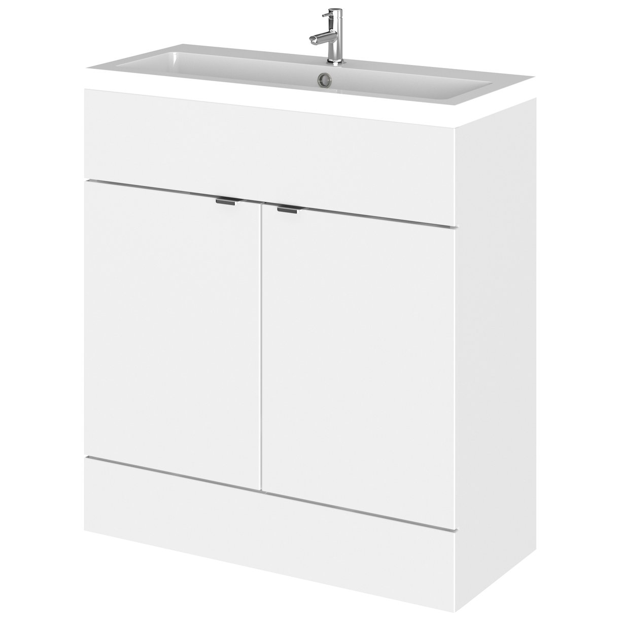 800Mm Fd Vanity Unit & Basin - Gloss White