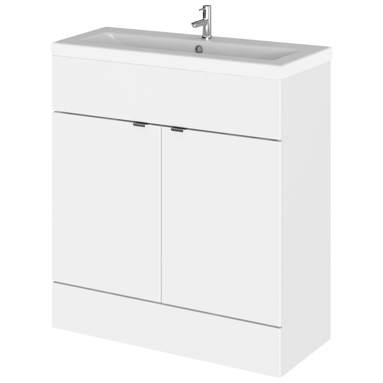 800Mm Fd Vanity Unit & Basin - Gloss White