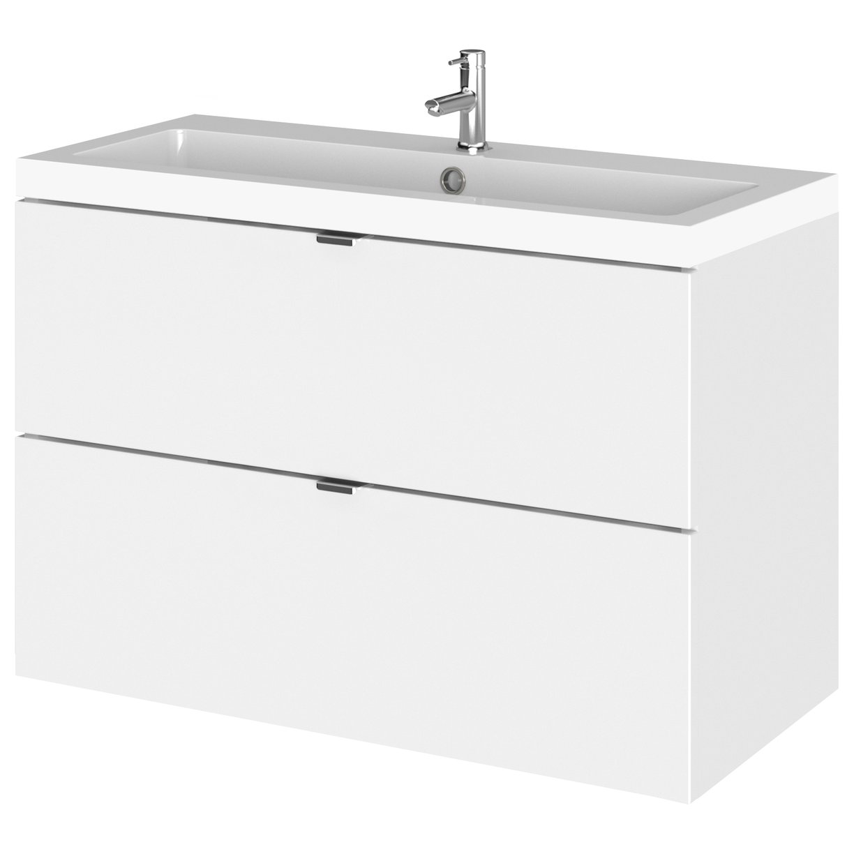 800Mm Vanity Unit & Basin - Gloss White