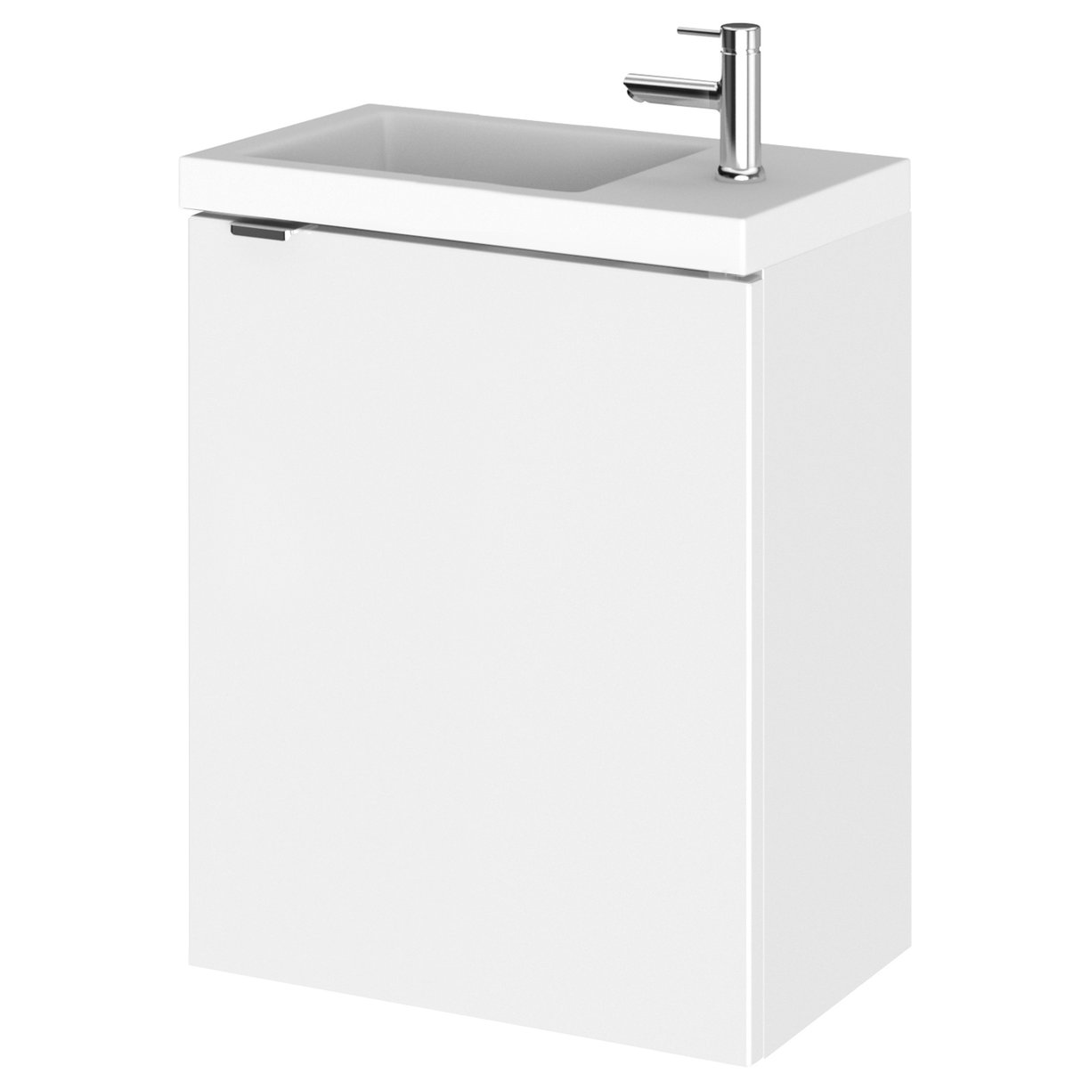 400Mm Vanity Unit & Basin - Gloss White