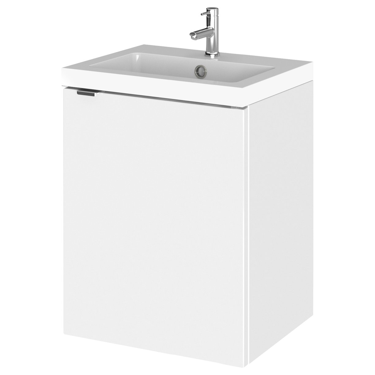 400Mm Vanity Unit & Basin - Gloss White
