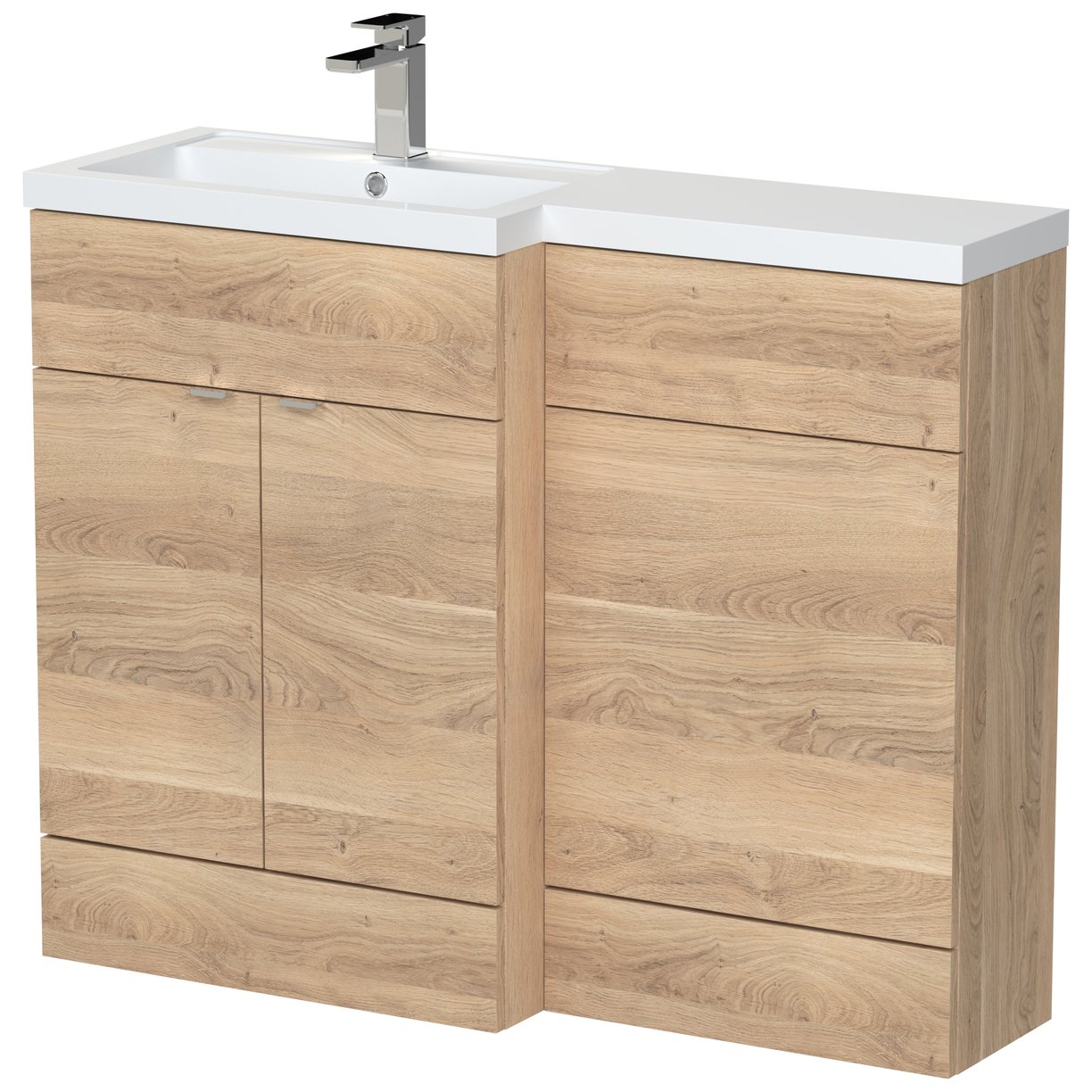 1100Mm Combination - Fd - Lh - Bleached Oak