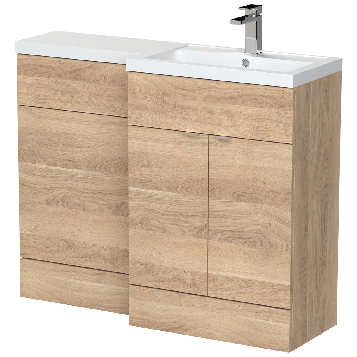 1100Mm Combination - Fd - Rh - Bleached Oak