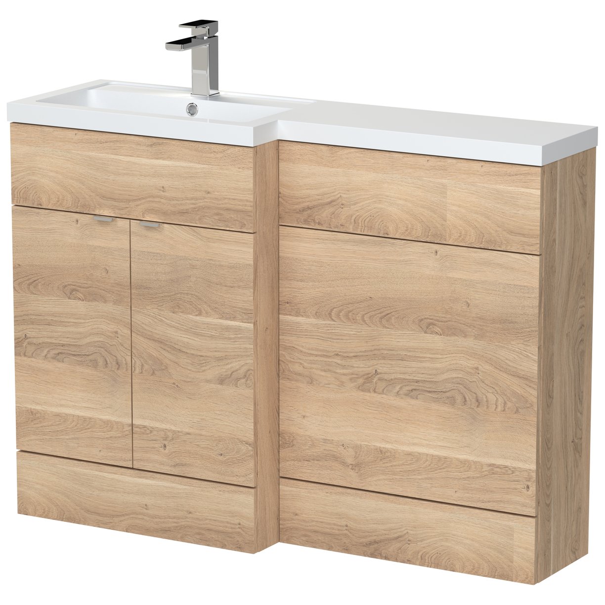 1200Mm Combination - Fd Option 1 - Lh - Bleached Oak