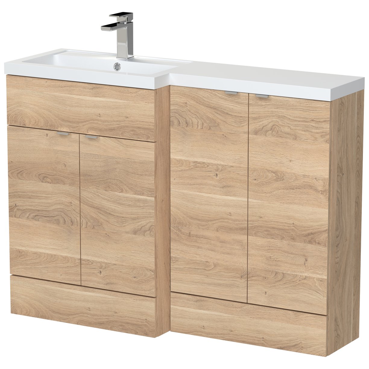 1200Mm Combination - Fd Option 2 - Lh - Bleached Oak