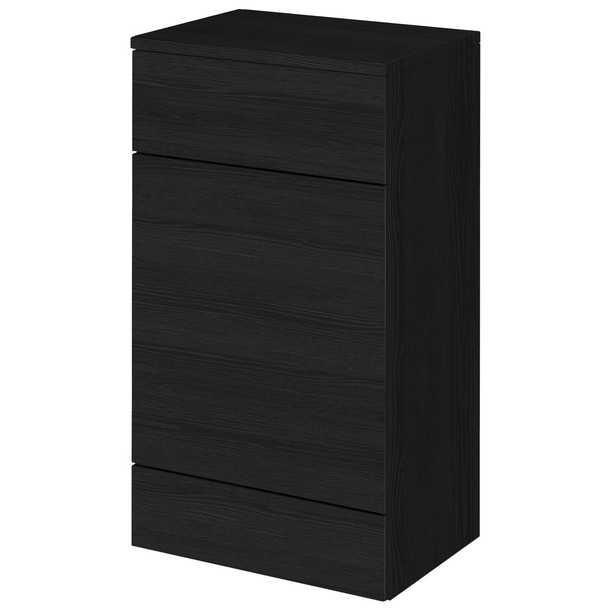 500 Wc Unit (355Mm Deep)       - Black Woodgrain